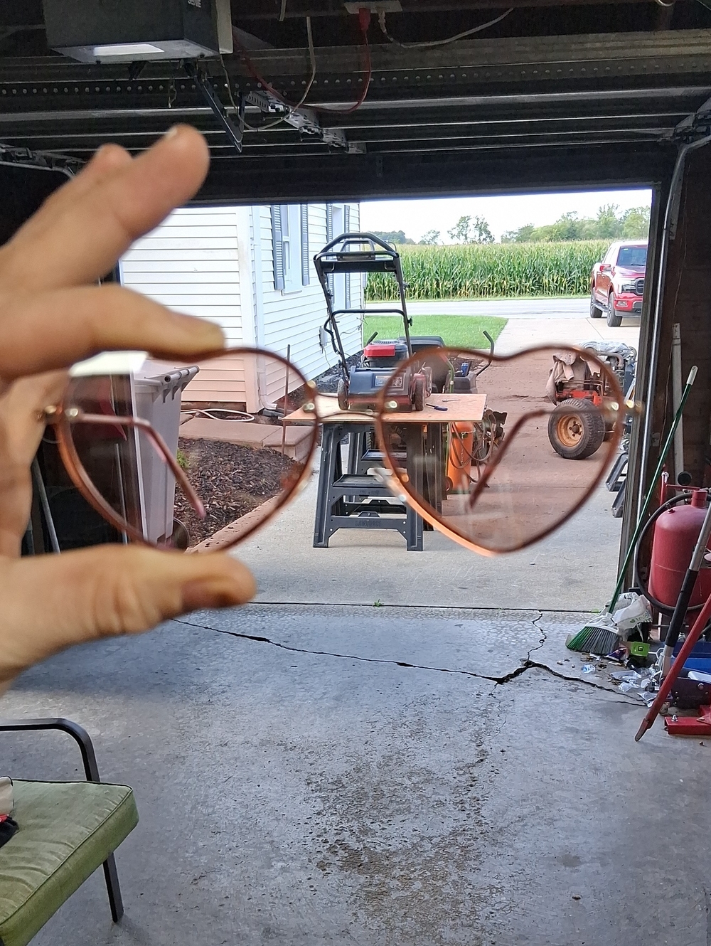 Aeropostale Heart-Shaped Pink Sunglasses